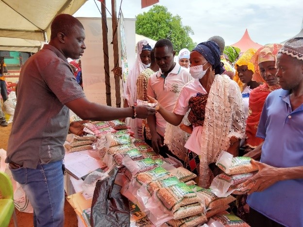 CEO of Farmer Pride busy making sales