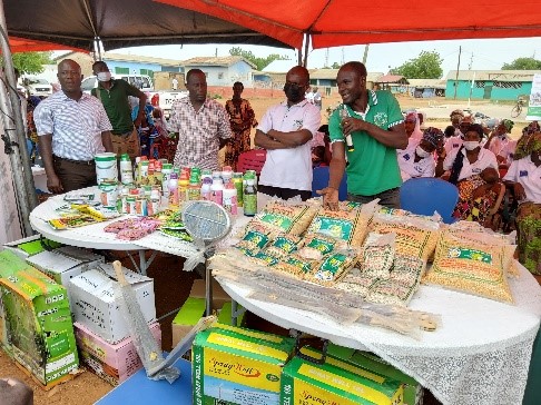 Antika Co. rep at his stand at the Fair